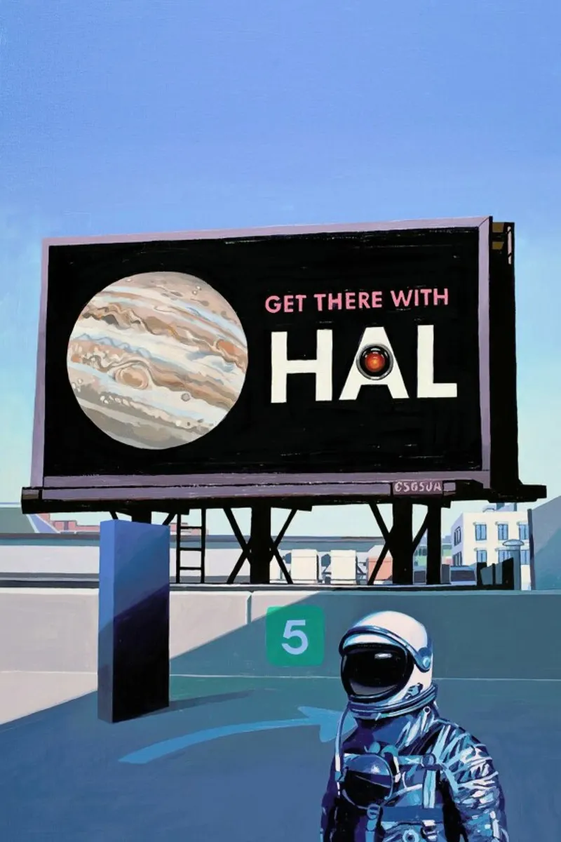 Get There With HAL plexiglass da Scott Listfield