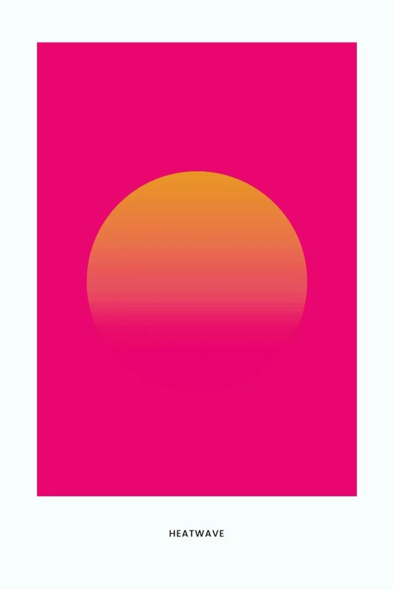 Heatwave #3 forex plate by daylight design studio