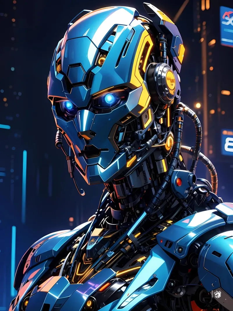Cyborg futuristico pellicola backlit da LM2KONE