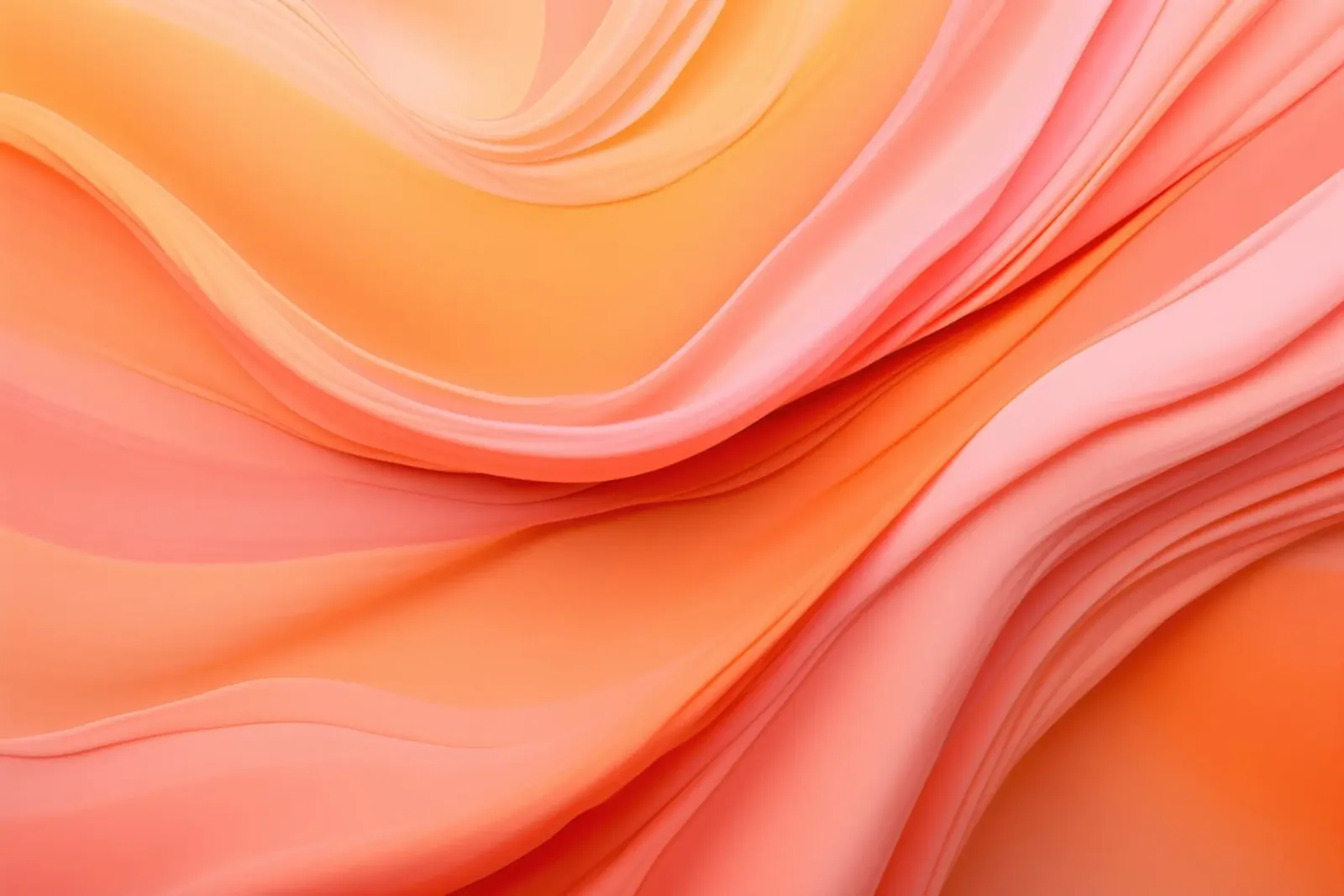 Arte astratta Warm Wave Tangerine Orange poster con telaio in legno da Andrea Haase Modern Home