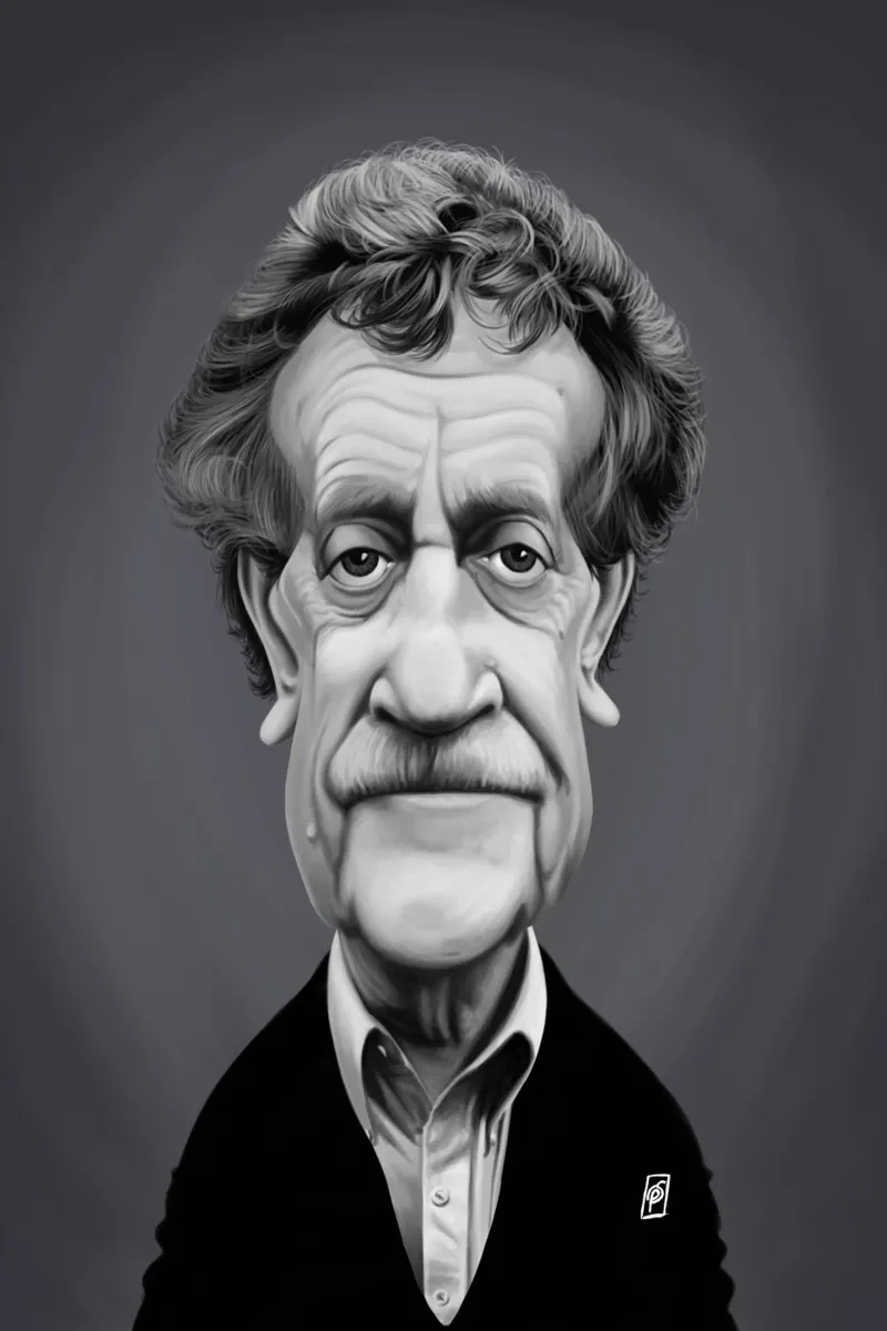 Kurt Vonnegut pellicola backlit da Rob Art | Illustration