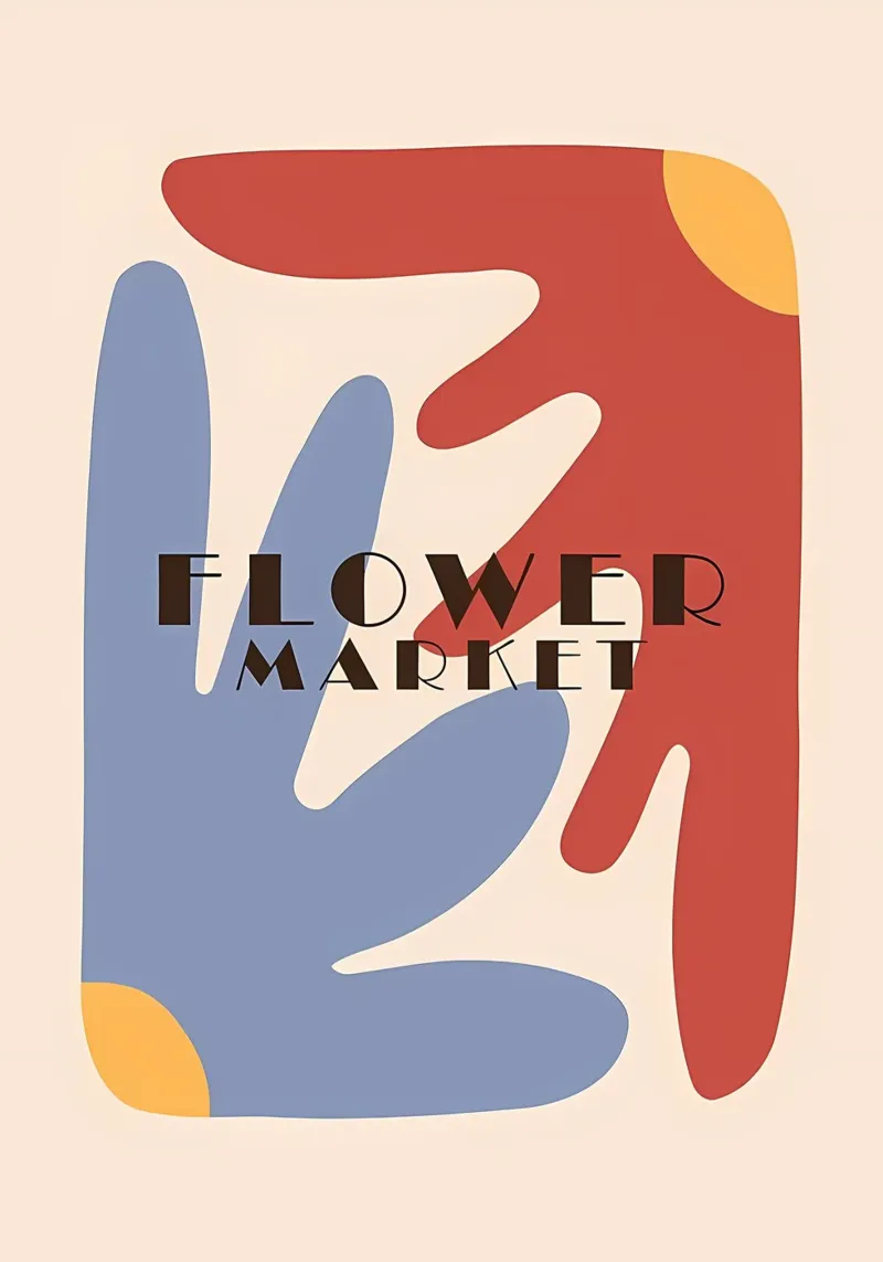 Mercato dei fiori retrò carta hahnemühle da diedrich