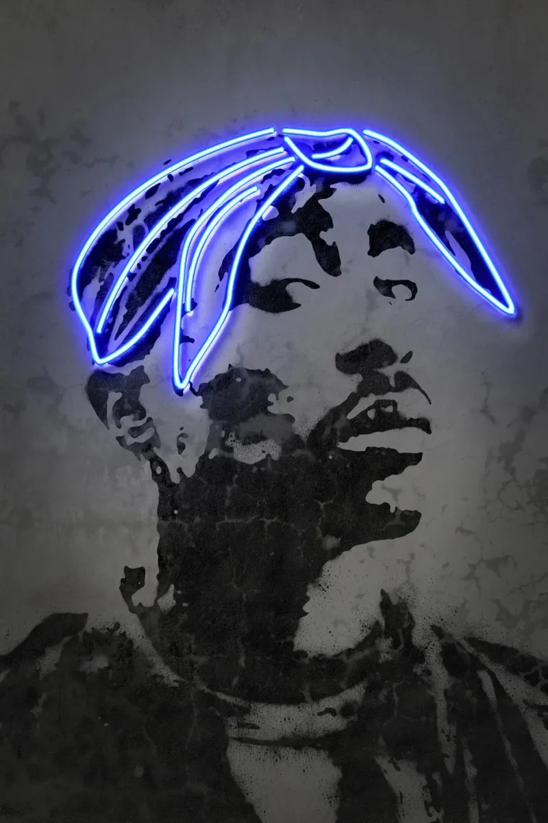 2Pac pellicola backlit da Octavian