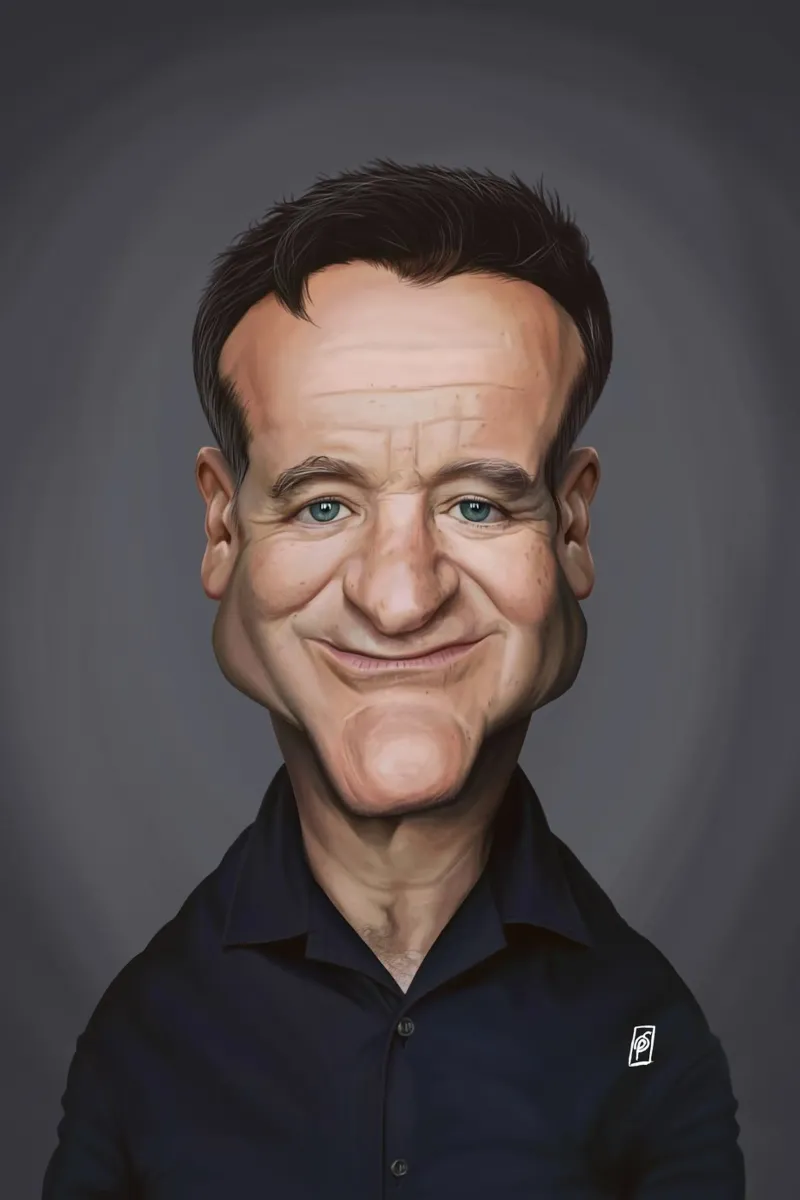 Robin Williams pellicola backlit da Rob Art | Illustration