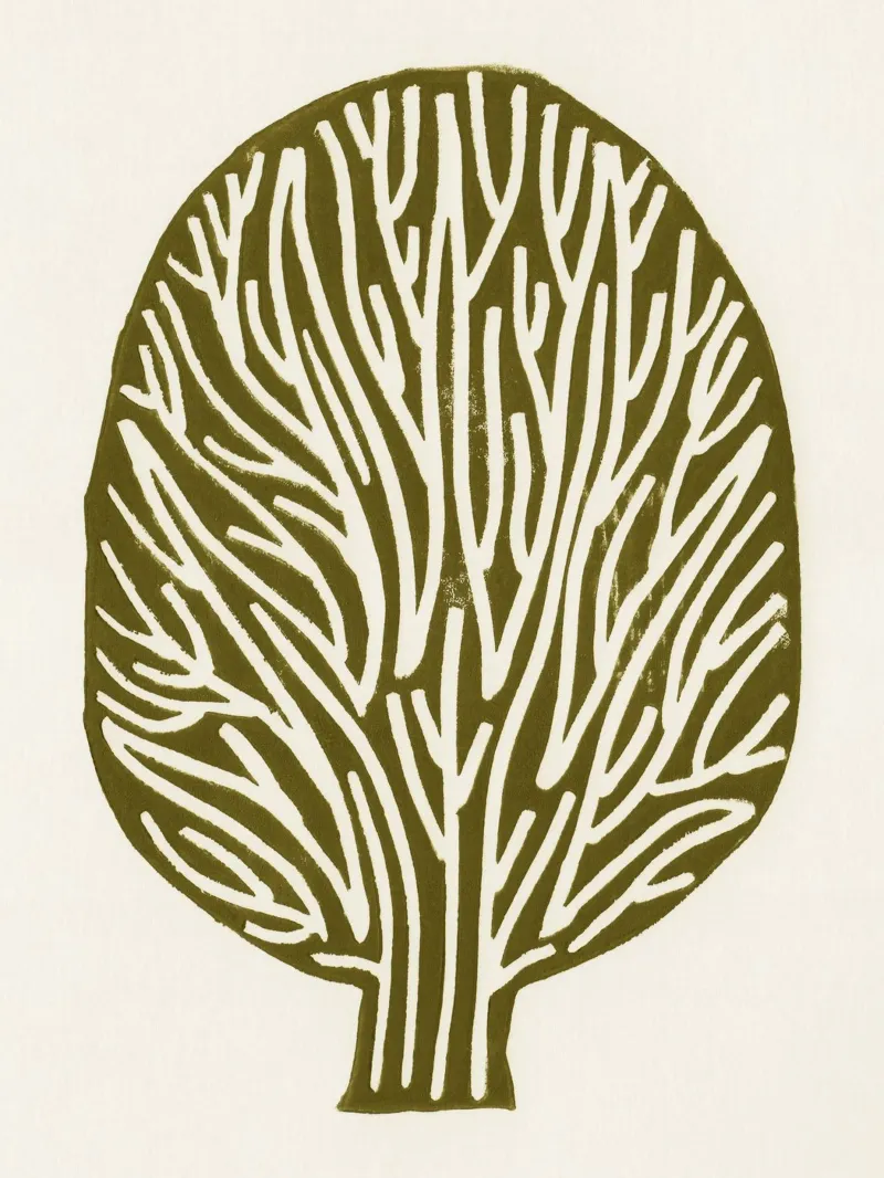 Albero Linocut carta hahnemühle da Alisa Galitsyna