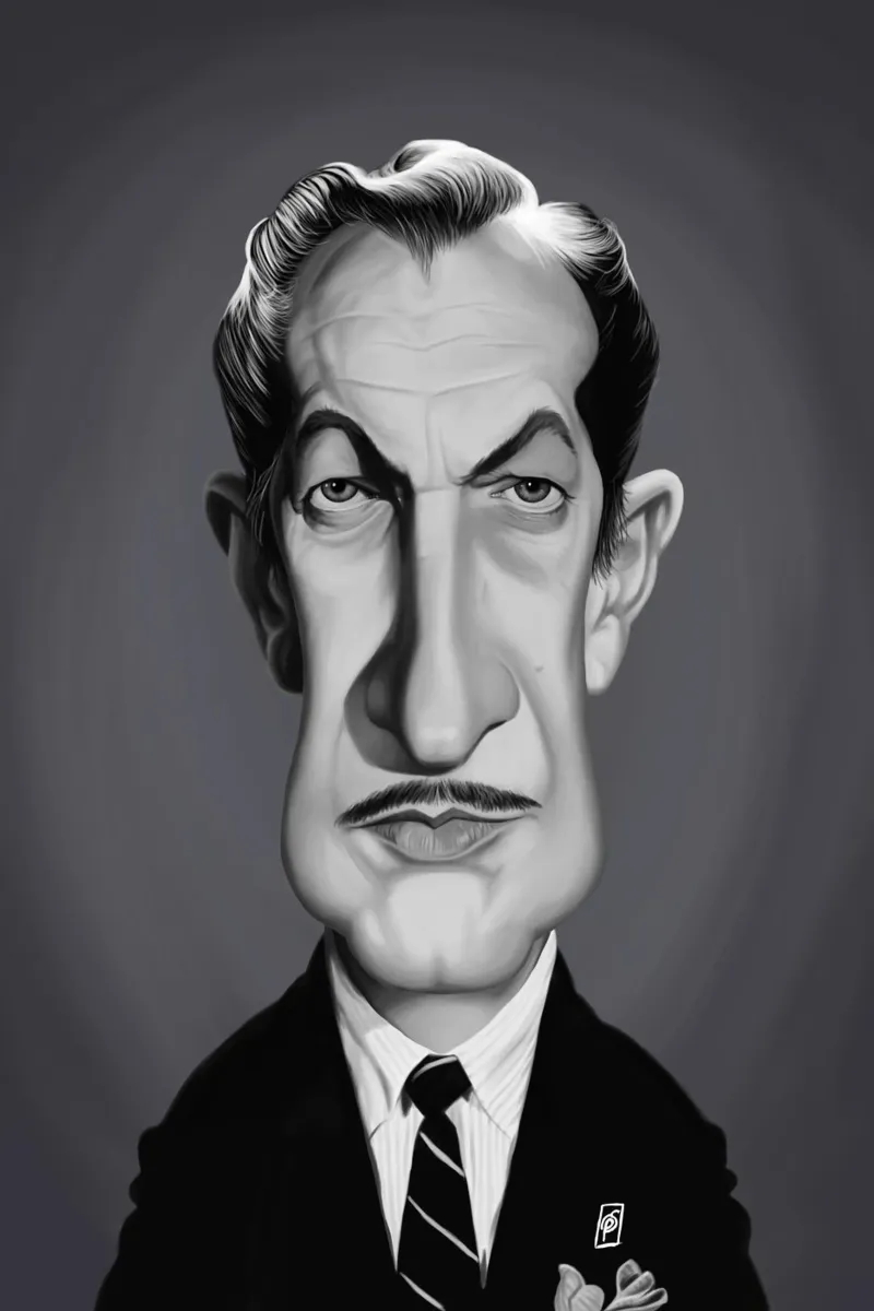 Vincent Price pellicola backlit da Rob Art | Illustration
