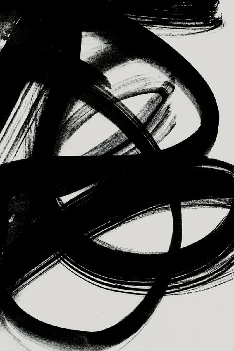 Abstract Brush Strokes 5 Poster von Mareike Böhmer