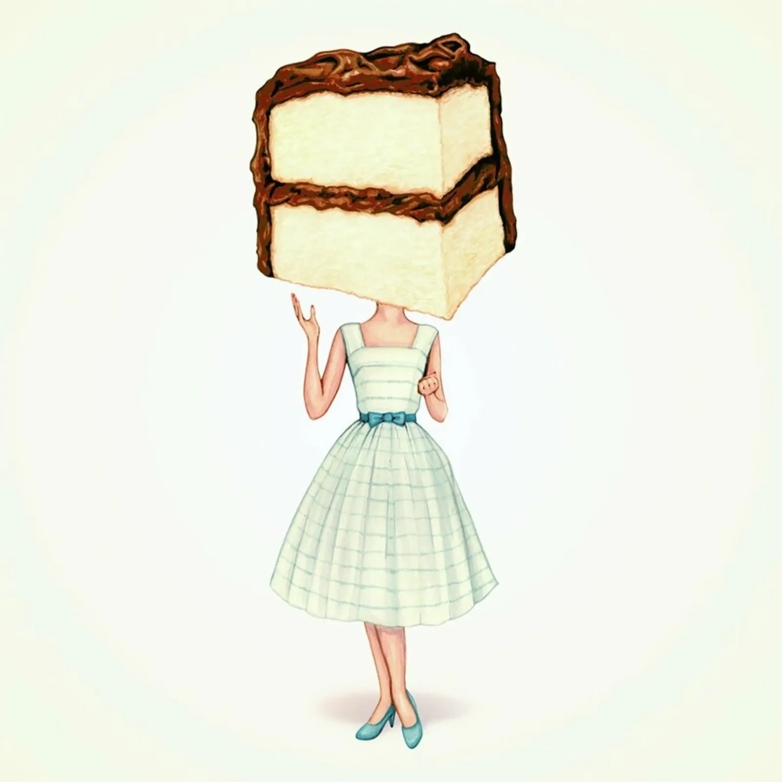 Cake Heads Chocolate pellicola backlit da Kelly Gilleran