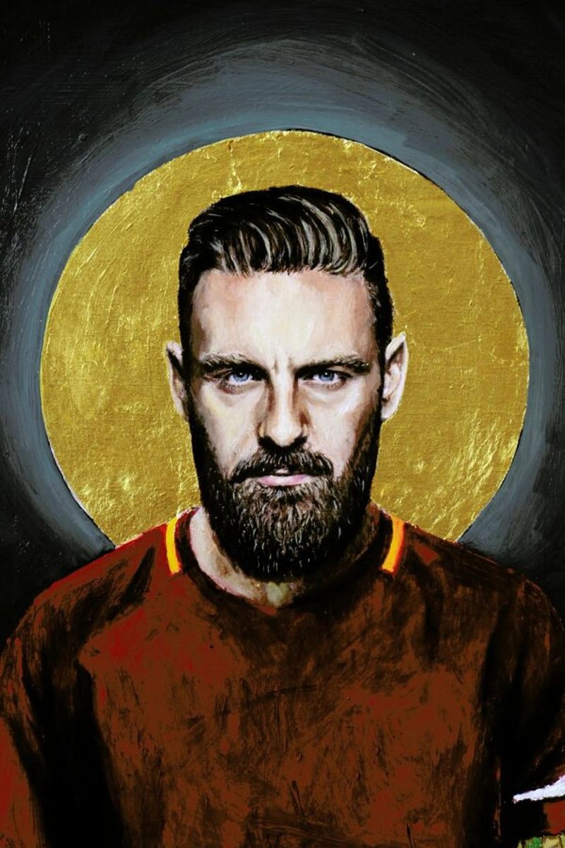 Daniele Derossi Football Icon Ohnelogo Poster von David Diehl