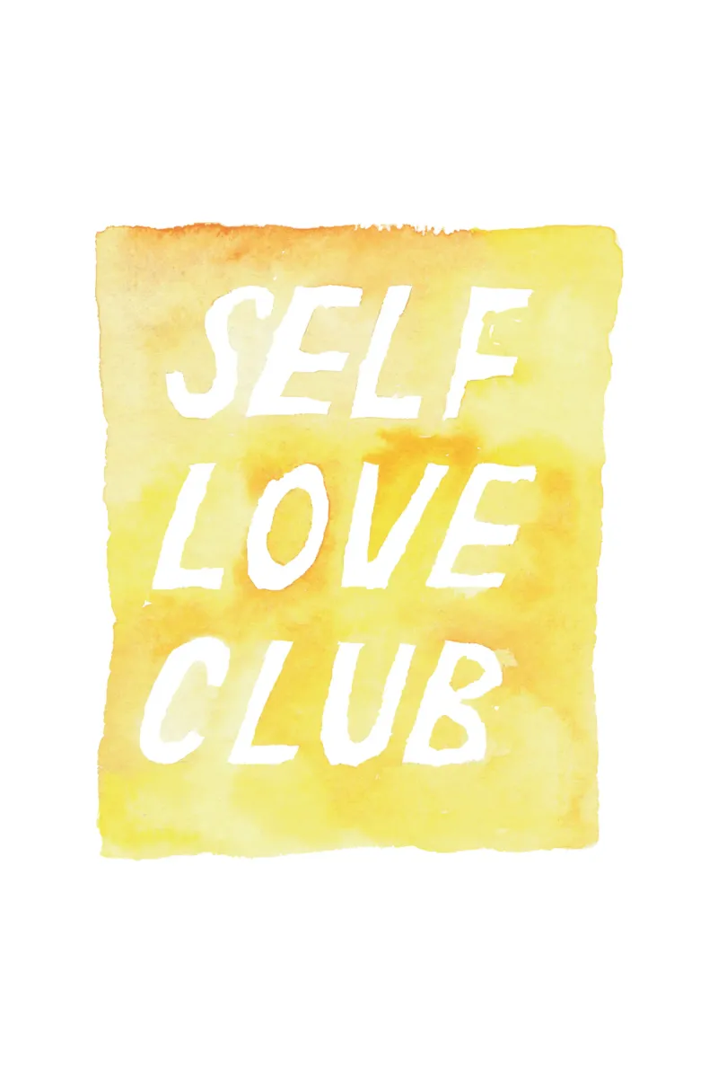 Self Love Club 2 tela con Cornice a cassetta da Brushmeetspaper