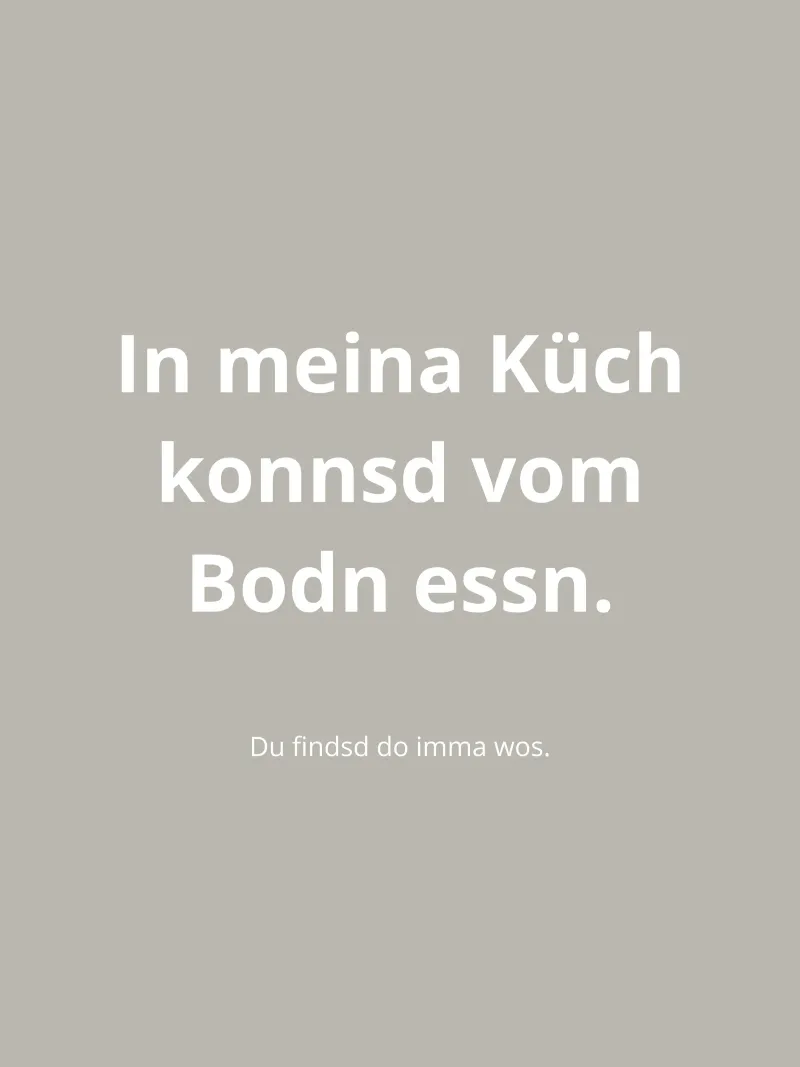 In meina Küch poster by Made in Bavaria