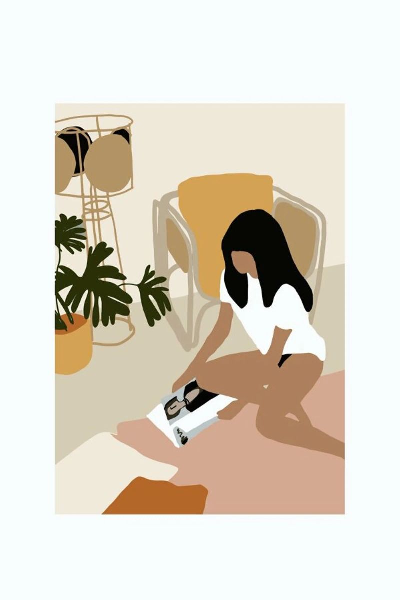 Sunday poster with wooden frame by Pure