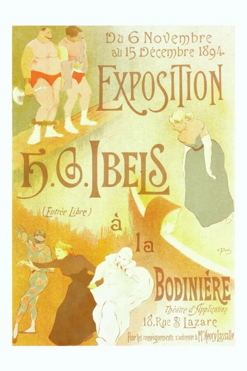 Poster for l' Exposition de H. G. Ibels poster con telaio in alluminio da Artokoloro Quint Lox Ltd