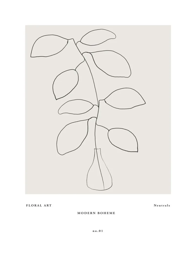 Art Bohemian No 45 alluminio dibond da treechild