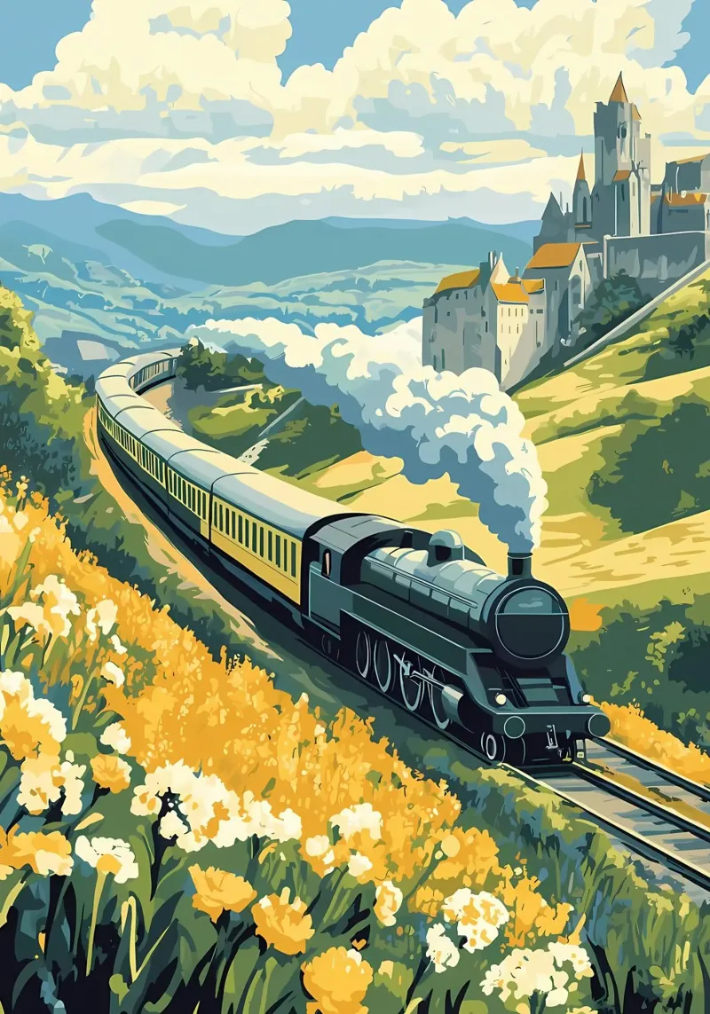 Viaggio sull'Orient Express pellicola backlit da diedrich