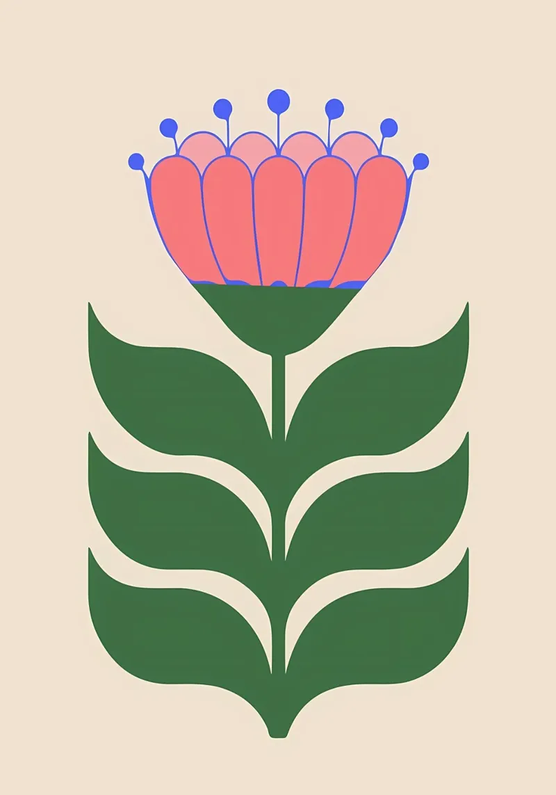Illustrazione floreale popolare moderna carta hahnemühle da diedrich