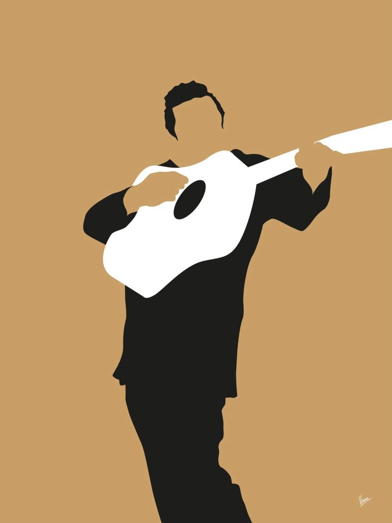 No010 Johnny Cash poster de Iconic Rockstars