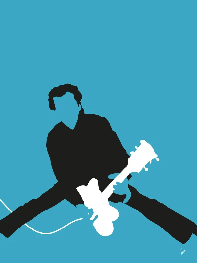 No015 Chuck Berry pellicola backlit da Iconic Rockstars
