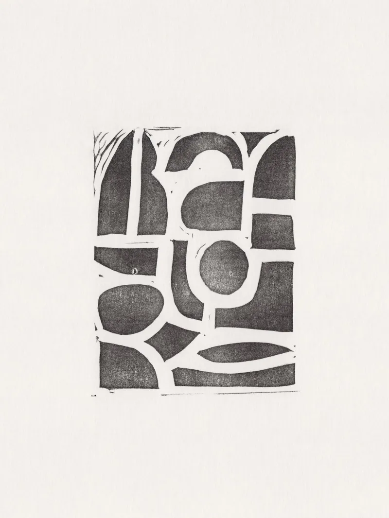 Linocut Abstract #2 plexiglass da Alisa Galitsyna