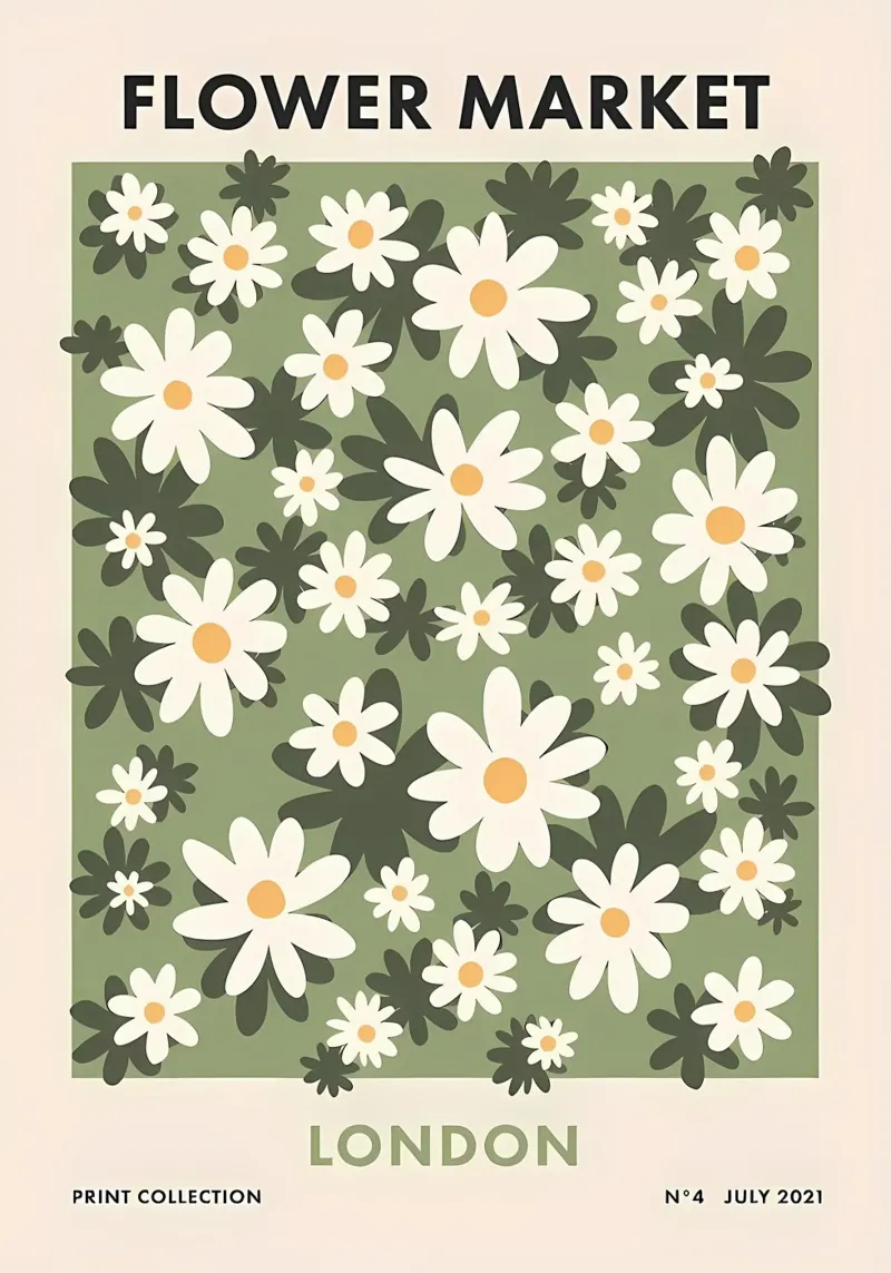 Mercato dei fiori di Londra poster da diedrich