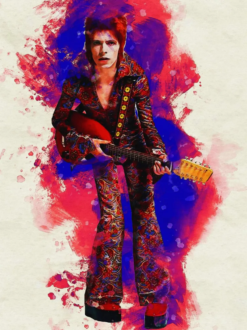 Sbaffo David Bowie pellicola backlit da Gunawan Rb