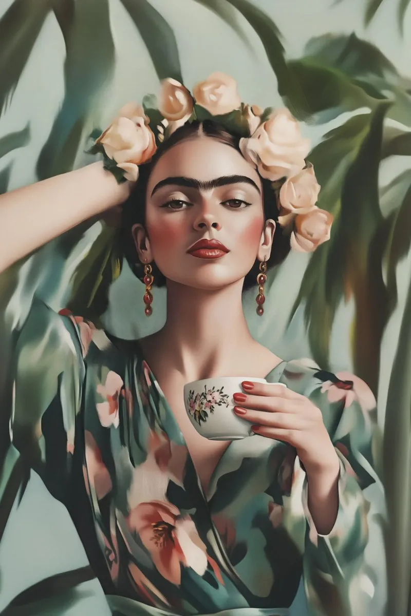 Pausa caffè con Frida plexiglass da Carinaprint