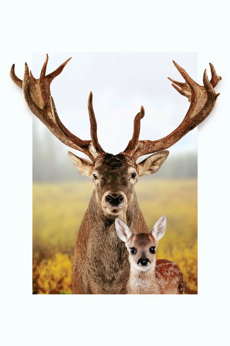 DEER FAMILY Leinwand von JONAS LOOSE KIDS