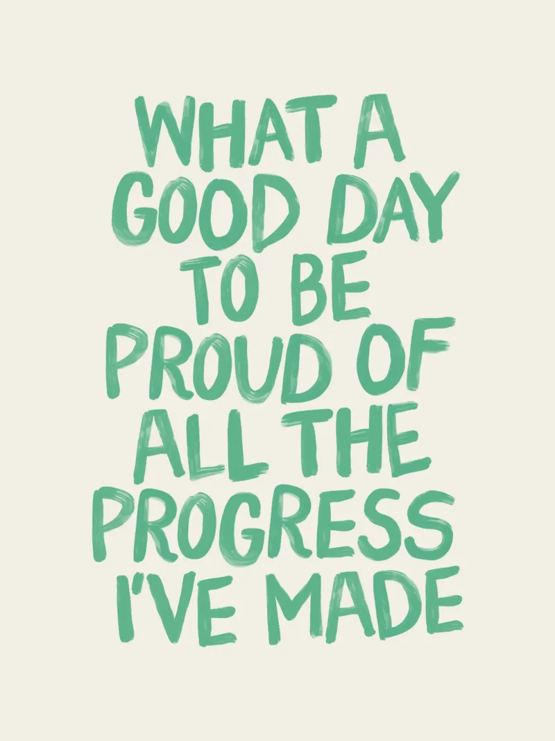 What a Good Day to Be Proud of All the Progress I've Made canvas by THE MOTIVATED TYPE