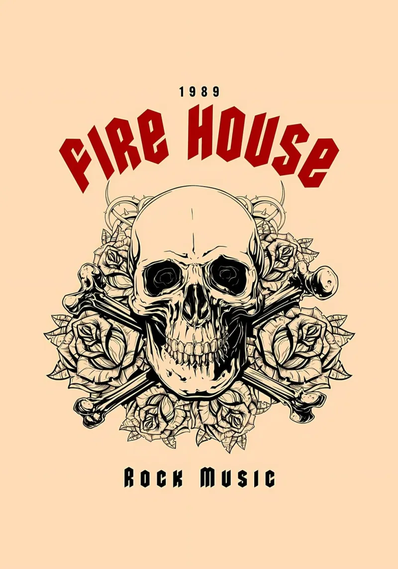 Cranio musicale Firehouse Rock pellicola backlit da diedrich