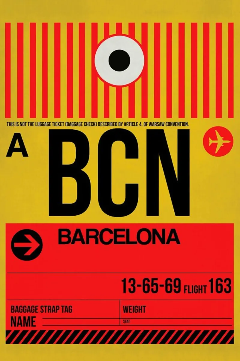 BCN-Barcelona pellicola backlit da Naxart