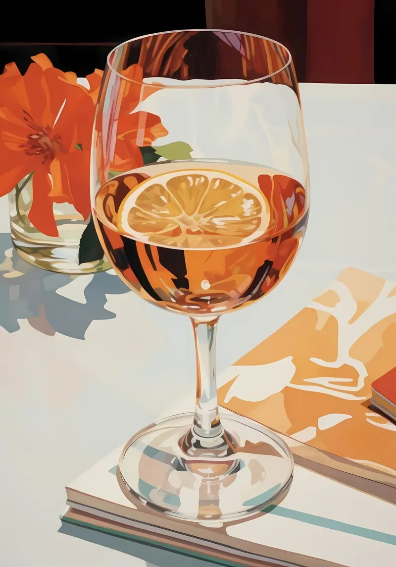 Vino d'annata poster con telaio in plastica da diedrich