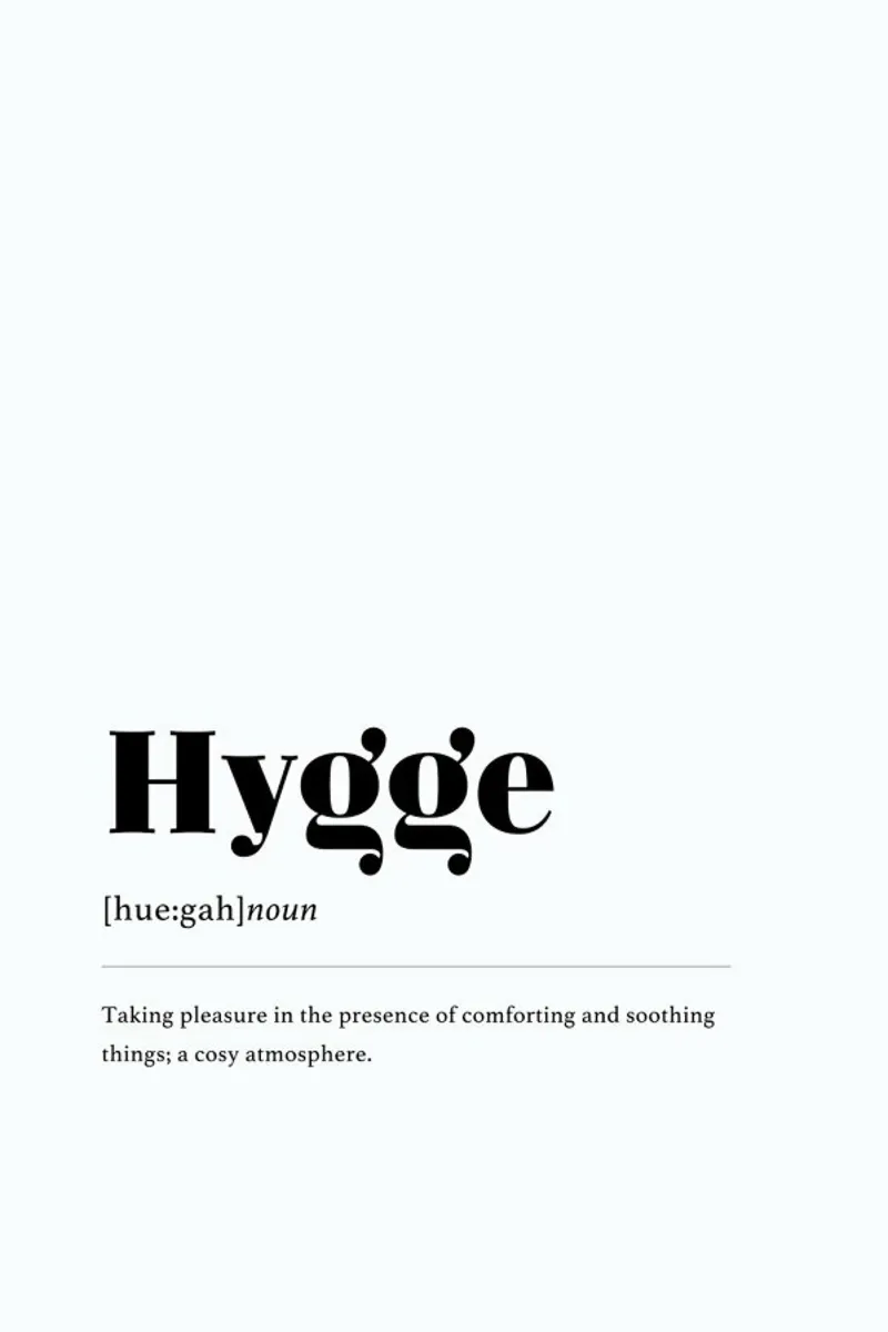 Hygge poster by daylight design studio