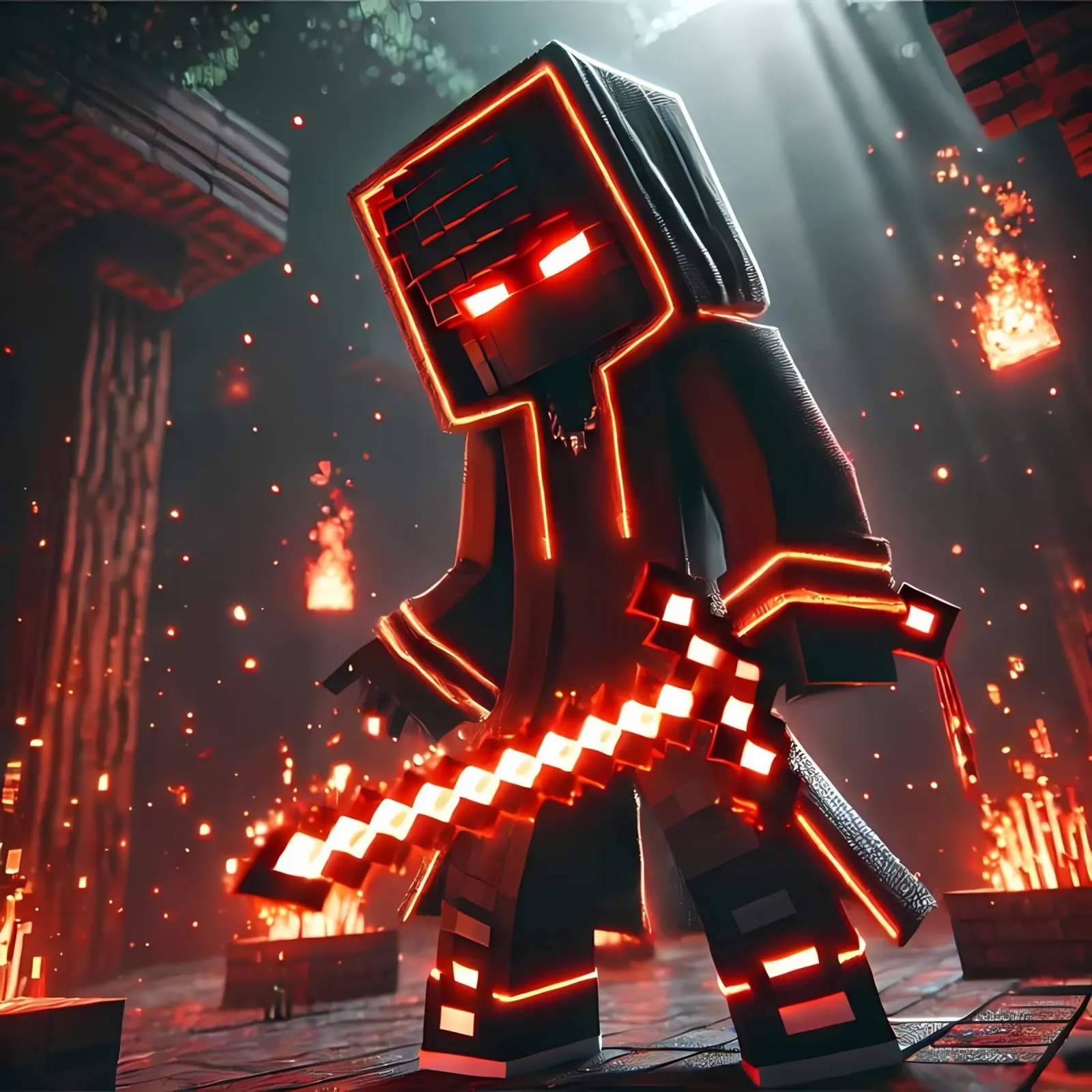 Minecraft pellicola backlit da Ngamino