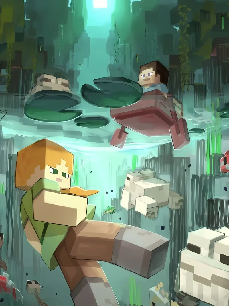 Minecraft pellicola backlit da Ngamino