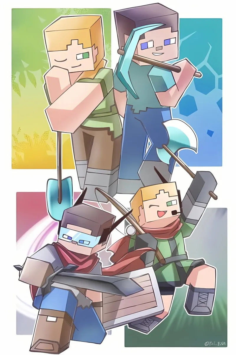 Minecraft pellicola backlit da Ngamino