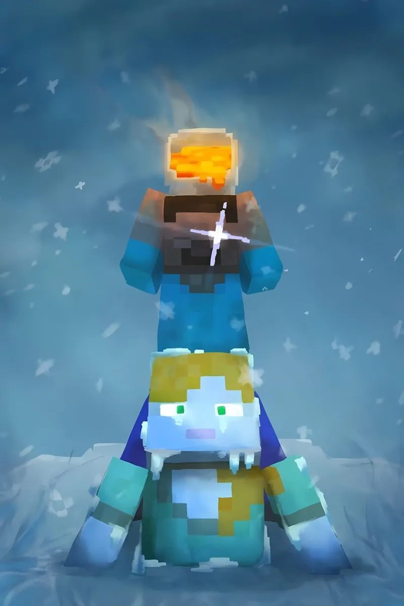 Minecraft pellicola backlit da Ngamino