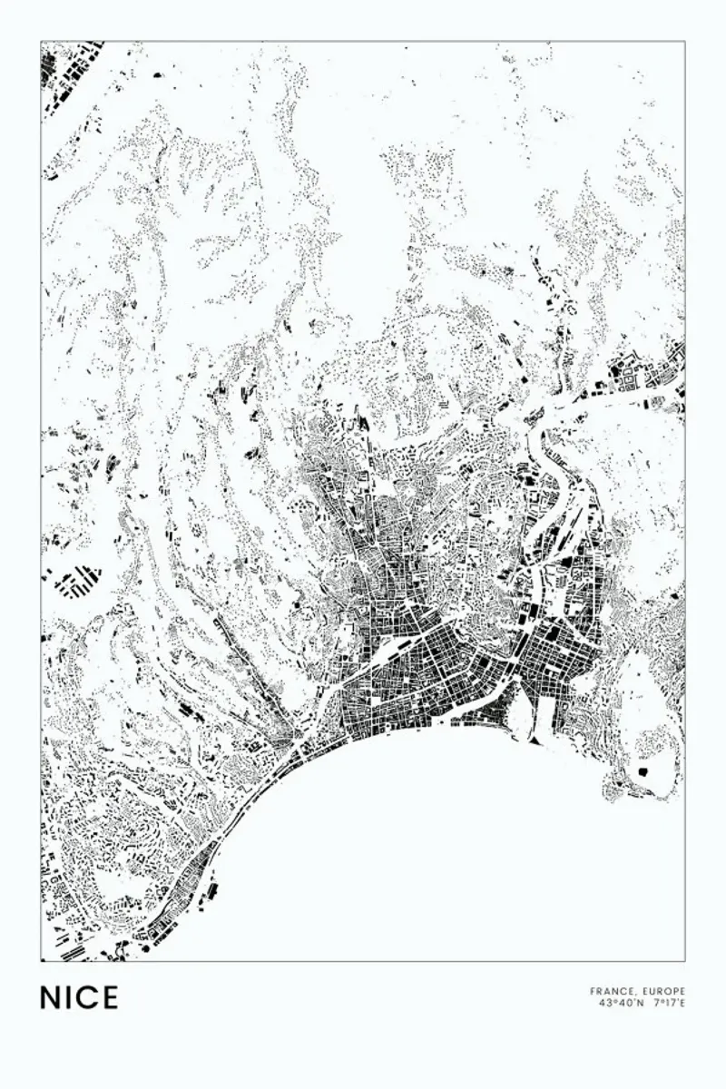 Nice pellicola backlit da The Cartography Collection