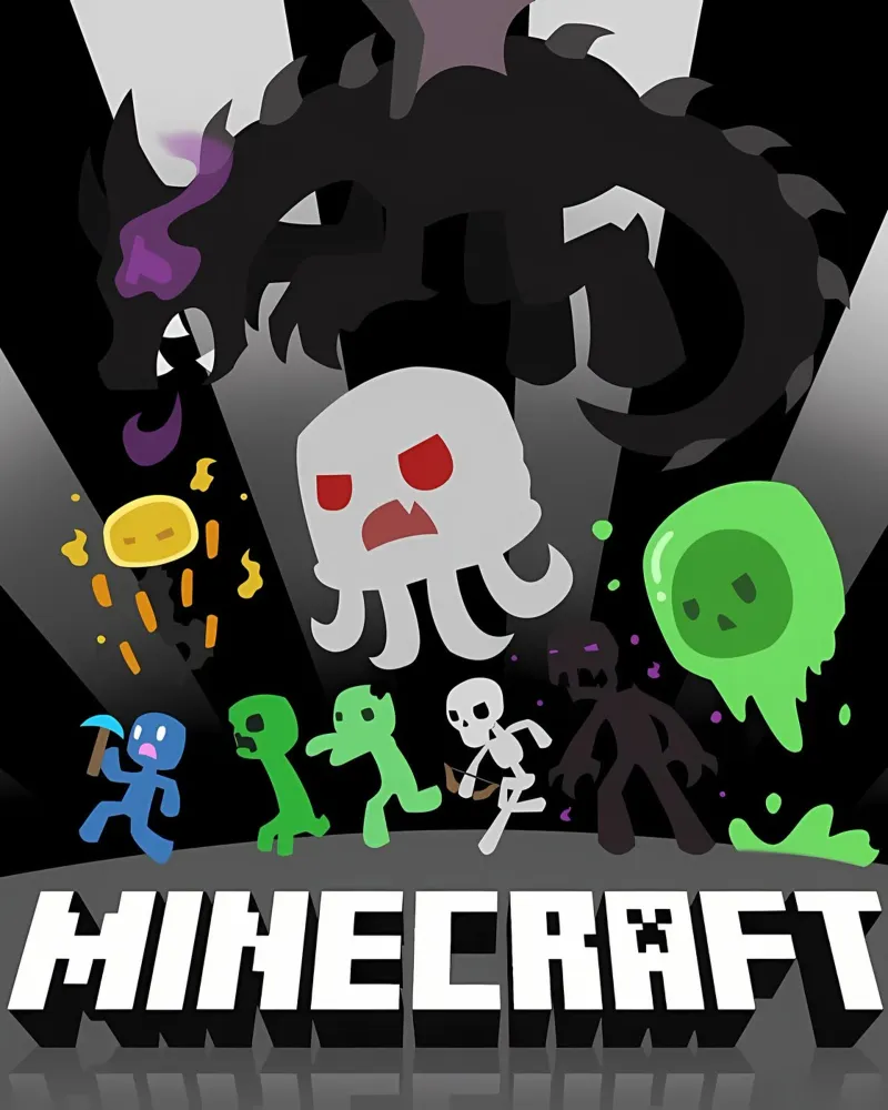 Minecraft pellicola backlit da Ngamino