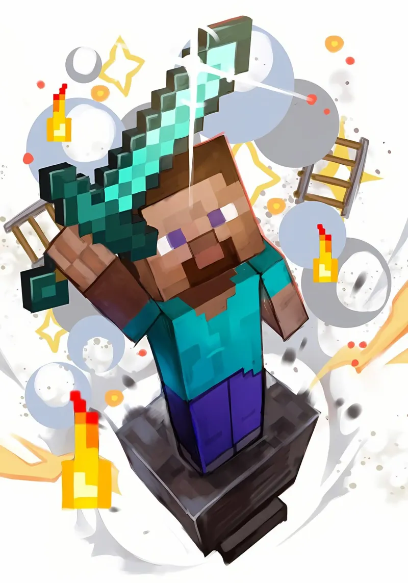 Minecraft pellicola backlit da Ngamino