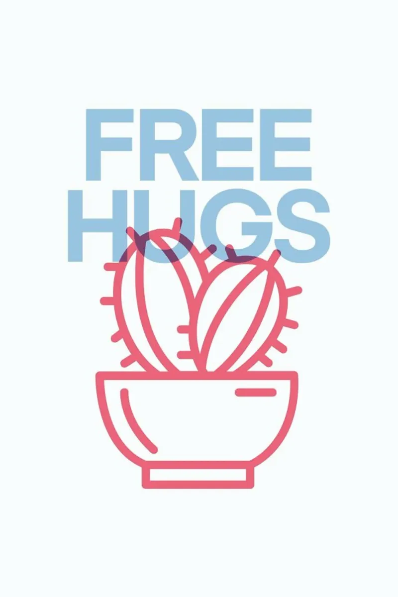 Free Hugs poster con telaio in alluminio da Evita Witzenhausen