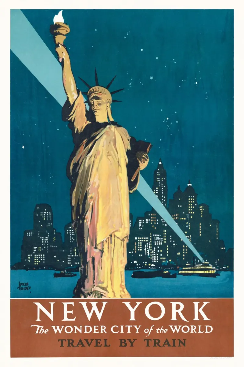 Reisgids New York canvas met Baklijst van Old Masters