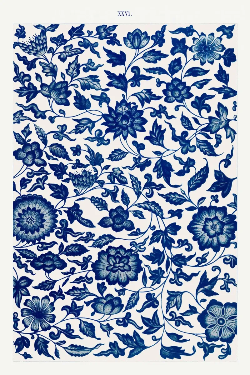 Owen Jones - Modello a fiori carta hahnemühle da Old Masters
