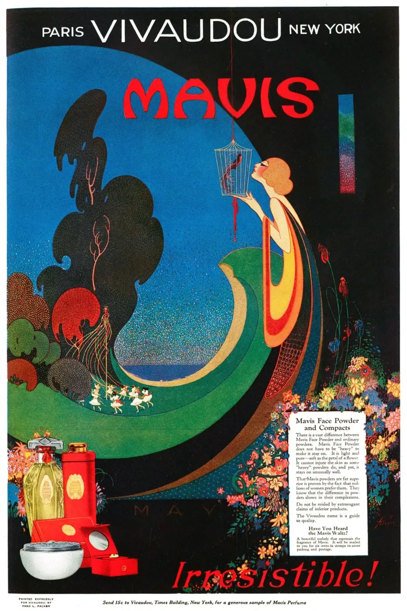 Parker - Cipria e compatti Vivaudous s'Mavis poster da Old Masters