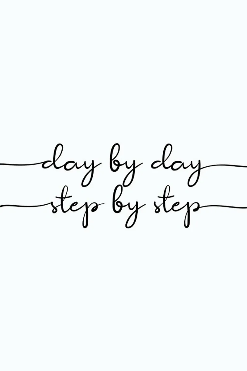Day by Day plexiglass da typed