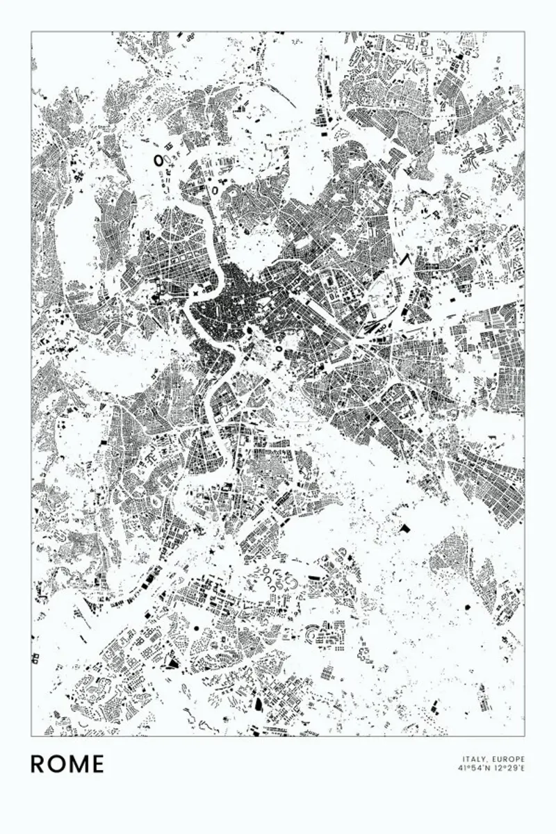 Rome pellicola backlit da The Cartography Collection