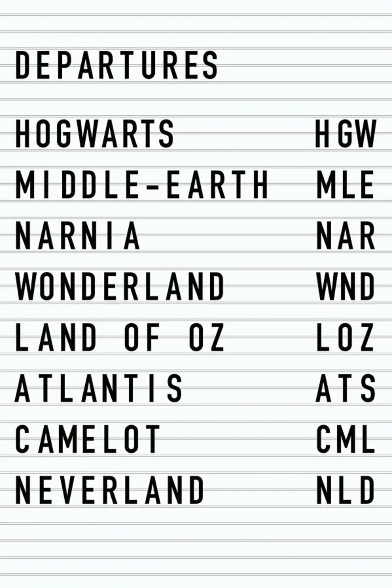 Fantasy Destinations poster con telaio in plastica da daylight design studio