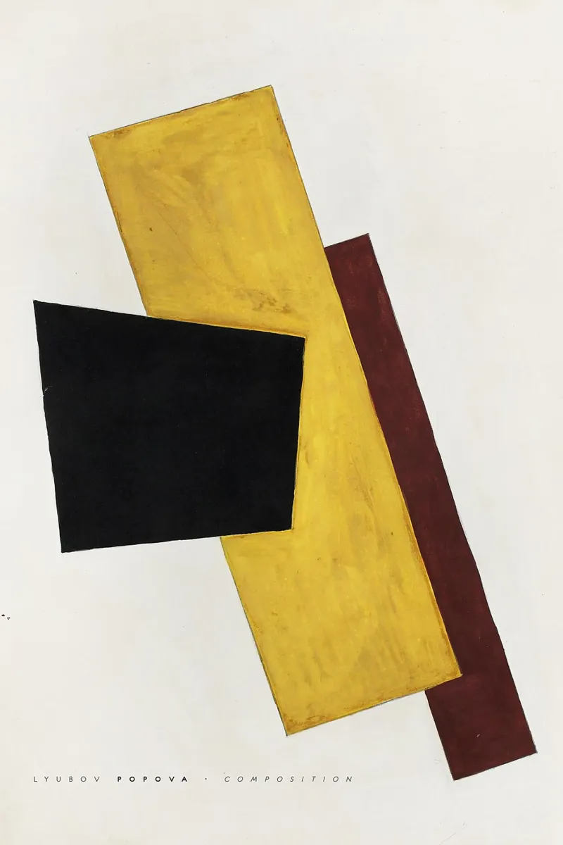 Popova Lyubov - Composición poster con marco de plástico de Old Masters