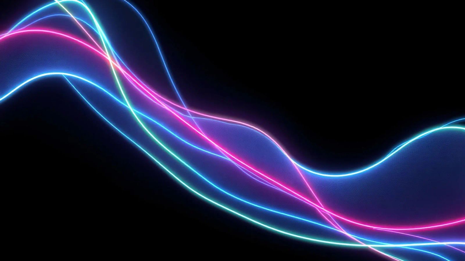 abstract background featuring colorful flowing lines, waves canvas by DesignDoodle