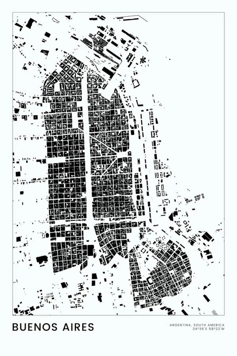 Buenos Aires poster de The Cartography Collection
