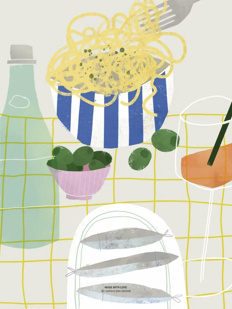 PASTA E AMORE hahnemühle de sarahlenadesign